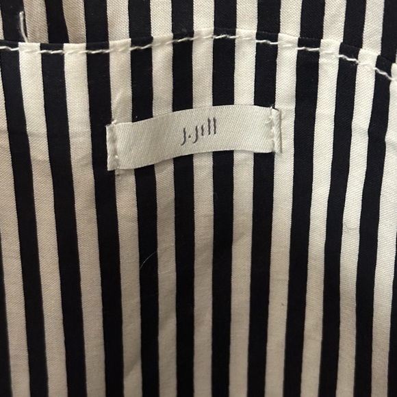 NWT J. Jill Beach Bag Straw Sand & Sea Print Fabric Interior Natural One Size - Picture 8 of 9